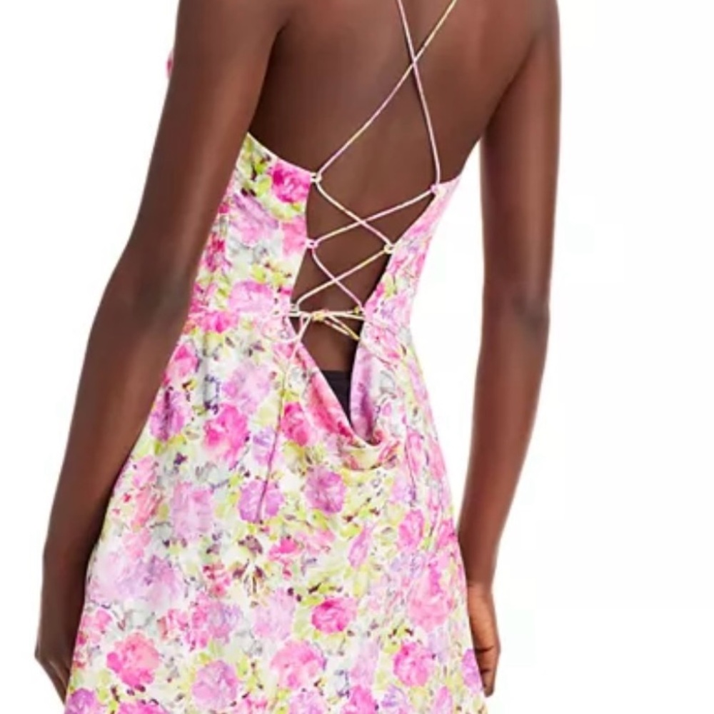 New For Love & Lemons Paulina Rose Fabric Mini Dress size Medium - Picture 4 of 11